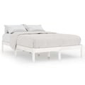 Miniatyrbilde 1 av 9: vidaXL Sengeramme hvit heltre 180x200 cm Super King