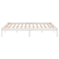 Miniatyrbilde 6 av 9: vidaXL Sengeramme hvit heltre 180x200 cm Super King