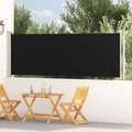Pikkukuva 3 / 11: vidaXL Sisäänvedettävä terassin sivumarkiisi 117x614 cm musta