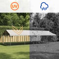 Miniatyrbilde 10 av 11: vidaXL Utendørs hundegård med tak 600x300x150 cm