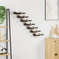 Miniatyrbilde 4 av 10: vidaXL Veggmontert vinstativ for 7 flasker hvit metall