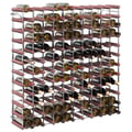 Miniatyrbilde 5 av 11: vidaXL Vinstativ for 120 flasker brun heltre furu