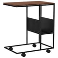 Miniatyrbilde 7 av 10: vidaXL Sidebord med hjul svart 55x36x63,5 cm konstruert tre