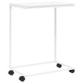 Miniatyrbilde 1 av 10: vidaXL Sidebord med hjul hvit 55x35x70 cm konstruert tre