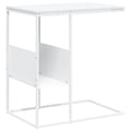 Miniatyrbilde 3 av 10: vidaXL Sidebord hvit 55x36x59,5 cm konstruert tre