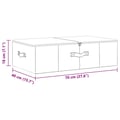 Miniatyrbilde 10 av 11: vidaXL Oppbevaringsboks stoff 70x40x18 cm kremhvit