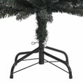Pikkukuva 5 / 8: vidaXL Ohut tekojoulukuusi jalustalla vihreä 180 cm PVC