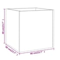 Miniatyrbilde 7 av 7: vidaXL Plantekasse brun eik 40x40x40 cm konstruert tre