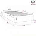 Miniatyrbillede 10 af 10: vidaXL Boxspring sengeramme 90x190 cm stof cremefarvet