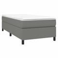 Miniatyrbillede 4 af 10: vidaXL Boxspring sengeramme Mørkegrå 100x200 cm Stof