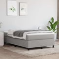 Miniatyrbillede 3 af 10: vidaXL Boxspring sengeramme Lysegrå 120x200 cm Stof