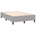 Miniatyrbillede 6 af 10: vidaXL Boxspring sengeramme Lysegrå 120x200 cm Stof