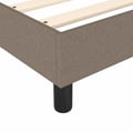 Miniatyrbild 8 av 10: vidaXL Sängram taupe 80x200 cm tyg