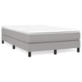 Miniatyrbillede 1 af 10: vidaXL Boxspring sengeramme Lysegrå 120x200 cm Stof