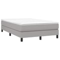 Miniatyrbillede 4 af 10: vidaXL Boxspring sengeramme Lysegrå 120x200 cm Stof