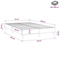 Miniatyrbillede 10 af 10: vidaXL Boxspring sengeramme Lysegrå 120x200 cm Stof
