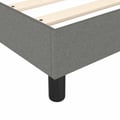 Miniatyrbillede 8 af 10: vidaXL Boxspring sengeramme Mørkegrå 120x200 cm Stof