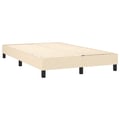 Miniatyrbillede 5 af 10: vidaXL Boxspring sengeramme Creme 120x200 cm Stof