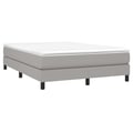 Miniatyrbillede 4 af 10: vidaXL Boxspring sengeramme 140x200 cm stof lysegrå