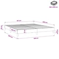 Miniatyrbillede 10 af 10: vidaXL Boxspring sengeramme 160x200 cm stof sort