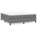 Miniatyrbillede 2 af 10: vidaXL Boxspring sengeramme 160x200 cm stof mørkegrå