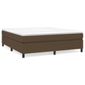 Miniatyrbillede 1 af 10: vidaXL Boxspring sengeramme 180x200 cm stof mørkebrun