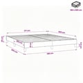 Miniatyrbillede 10 af 10: vidaXL Boxspring sengeramme 180x200 cm stof mørkebrun