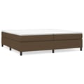 Miniatyrbillede 1 af 10: vidaXL Boxspring sengeramme 200x200 cm stof mørkebrun
