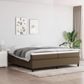 Miniatyrbillede 3 af 10: vidaXL Boxspring sengeramme 200x200 cm stof mørkebrun