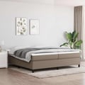 Miniatyrbillede 3 af 10: vidaXL Boxspring sengeramme 200x200 cm stof gråbrun
