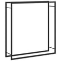 Miniatyrbilde 8 av 11: vidaXL Vedstativ matt svart 110x28x116 cm stål