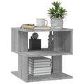 Miniatyrbilde 6 av 8: vidaXL Sidebord grå sonoma 40x40x40 cm konstruert tre