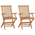 Miniatyrbilde 5 av 11: vidaXL Hagespisestuesett 3 deler heltre teak