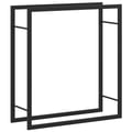 Miniatyrbilde 8 av 11: vidaXL Vedstativ matt svart 80x28x86 cm stål