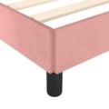 Miniatyrbild 8 av 10: vidaXL Sängram rosa 140x200 cm sammet