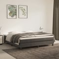 Miniatyrbillede 2 af 7: vidaXL springmadras med pocketfjedre medium 180x200x20 cm fløjl mørkegrå