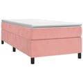 Miniatyrbillede 4 af 11: vidaXL kontinentalseng med madras 90x190 cm fløjl pink