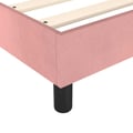 Miniatyrbillede 8 af 11: vidaXL kontinentalseng med madras 90x190 cm fløjl pink