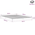 Miniatyrbilde 9 av 9: vidaXL Sengeramme 180x200 cm heltre furu