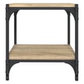 Miniatyrbilde 5 av 10: vidaXL TV-benk sonoma eik 40x33x41 cm konstruert tre og stål