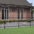 Miniatyrbilde 2 av 7: vidaXL Hagegjerde Woerden med spydtopp svart 240x175 cm stål