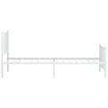 Miniatyrbilde 7 av 10: vidaXL Sengeramme i metall med hode- og fotgavl hvit 100x200 cm