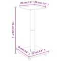 Miniatyrbilde 7 av 7: vidaXL Høyttalerstativer 2 stk sølv herdet glass 1 søyledesign