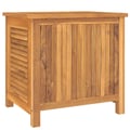 Miniatyrbilde 8 av 11: vidaXL Putekasse med pose 60x50x58 cm heltre teak