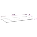 Miniatyrbillede 7 af 8: vidaXL hynde til havebænk 120x50x3 cm oxfordstof bladmønster