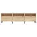 Miniatyrbillede 6 af 11: vidaXL tv-bord 150x30x44,5 cm konstrueret træ sonoma-eg