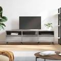 Miniatyrbilde 2 av 11: vidaXL TV-benk grå sonoma 150x30x44,5 cm konstruert tre