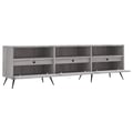 Miniatyrbilde 6 av 11: vidaXL TV-benk grå sonoma 150x30x44,5 cm konstruert tre