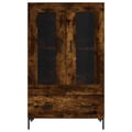 Miniatyrbilde 4 av 11: vidaXL Highboard røkt eik 69,5x31x115 cm konstruert tre