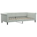 Miniatyrbillede 5 af 11: vidaXL daybed med udtræk og madras 90x200 cm velour lysegrå